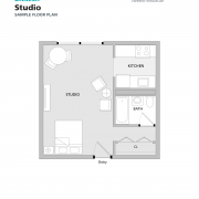 Danesh Residence studio sample floorplan