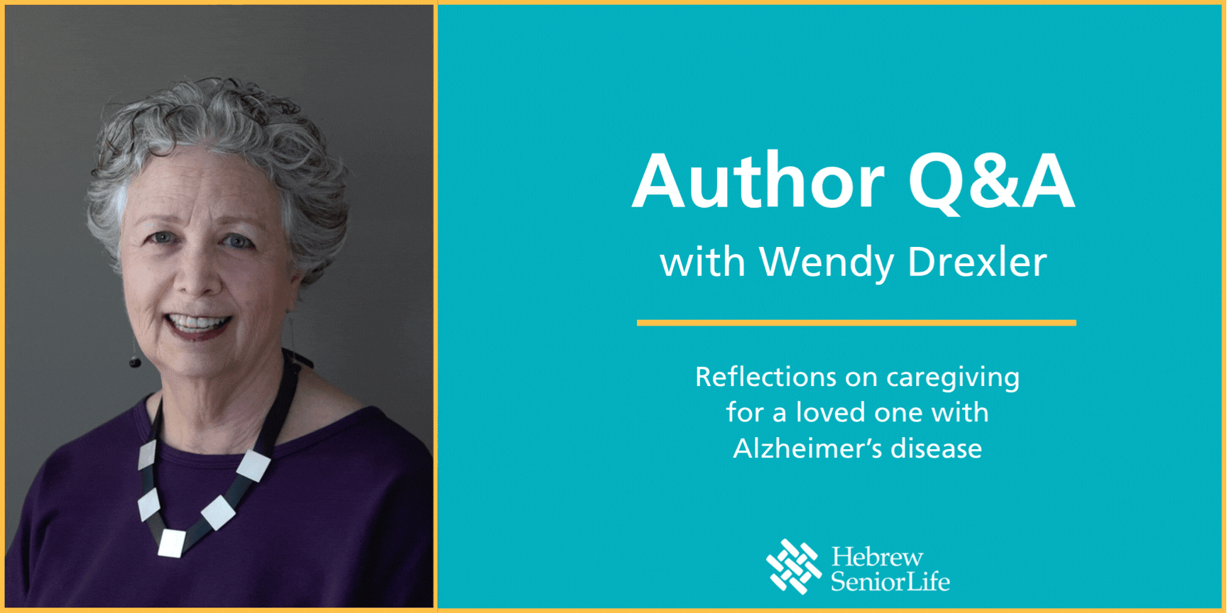 Headshot of Author Wendy Drexler next to info about her Q&A session