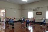 seniors doing exercises