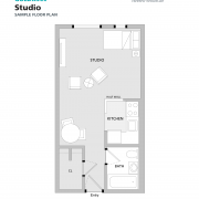 Goldman Residence studio sample floorplan