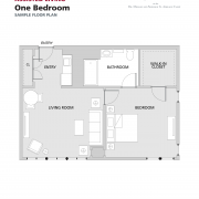 Assisted Living One Bedroom floorplan