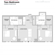Assisted Living Two Bedroom floor plan