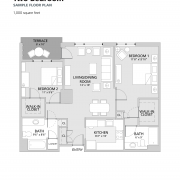 Orchard Cove Two-Bedroom Floor Plan