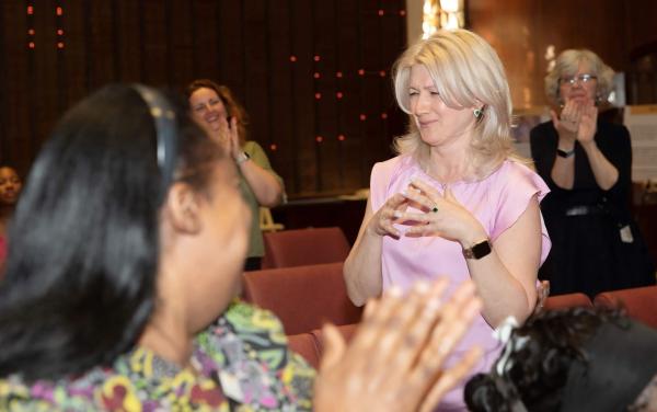 Nadejda lurii at Nurse and CNA of the year ceremony