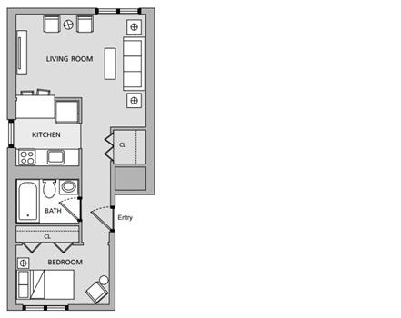 Cohen studio layout