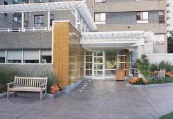 The entrance to Center Communities of Brookline.