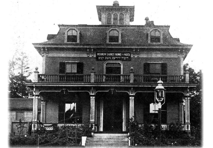 Vintage photo of HSL’s first home for seniors on Queen Street in the Dorchester neighborhood of Boston