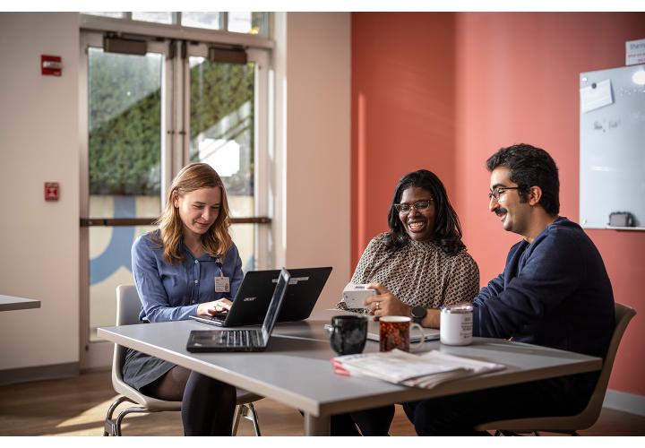 3 Researchers working together