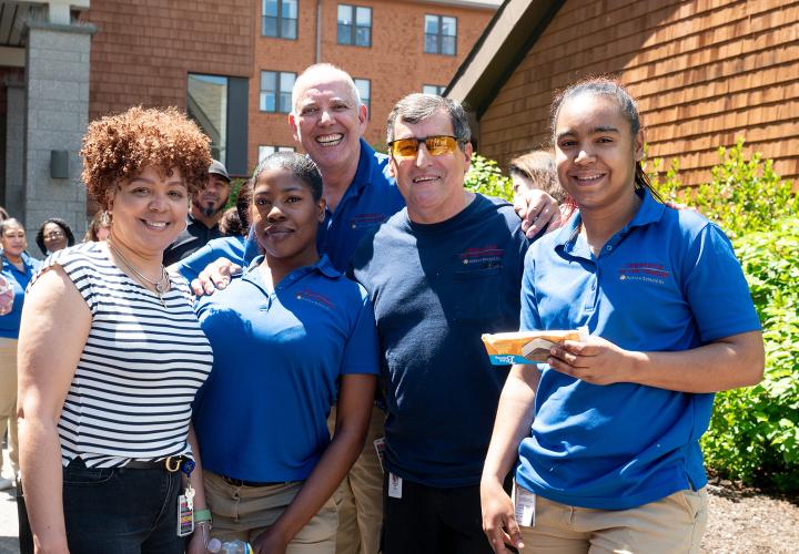 HSL employees standing together outside