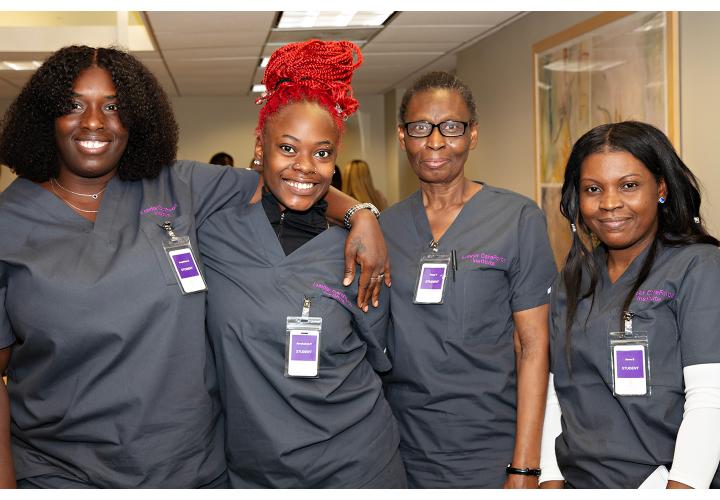 Group photo of CNA students